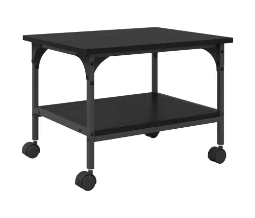 Spausdintuvo Laikiklis Juodas Ąžuolas 50 X 40 X 38 Cm