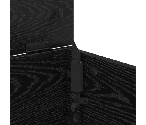 Kafijas Galdiņš Melns Ozolkoks 91 X 55 X 32 Cm Vidaxl