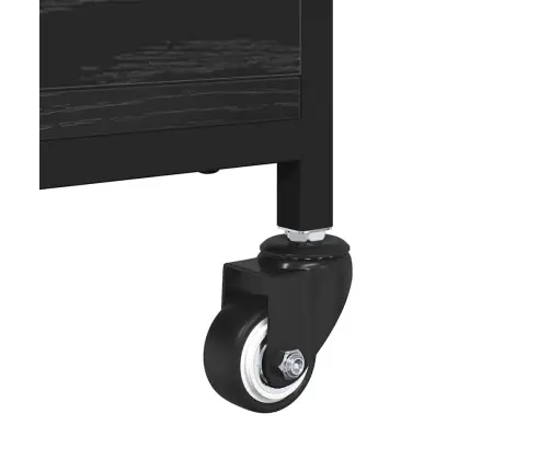 Kafijas Galdiņš Melns Ozolkoks 91 X 55 X 32 Cm Vidaxl