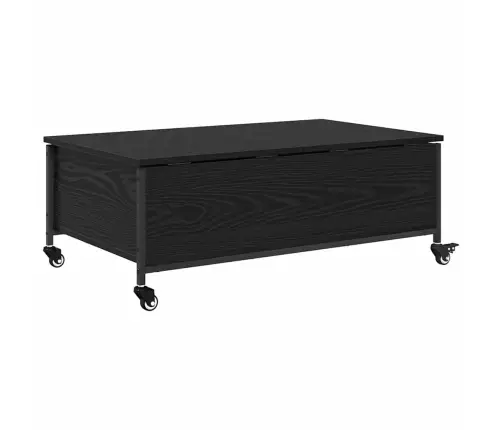 Kafijas Galdiņš Melns Ozolkoks 91 X 55 X 32 Cm Vidaxl