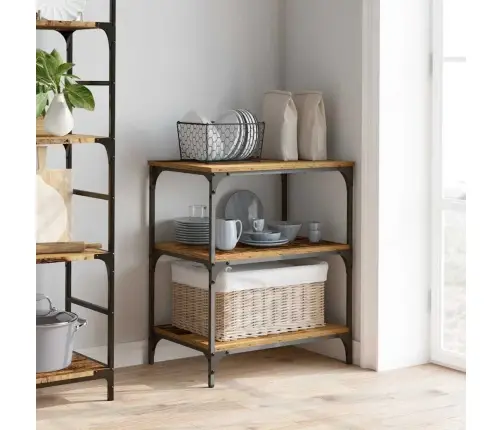 Köögikäru Vana Puit 60 X 41 X 76 Cm Tehispuit