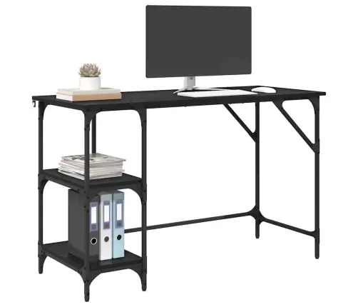 Galds Melns Ozolkoks 120 X 50 X 75 Cm Inženierijas Koks Vidaxl