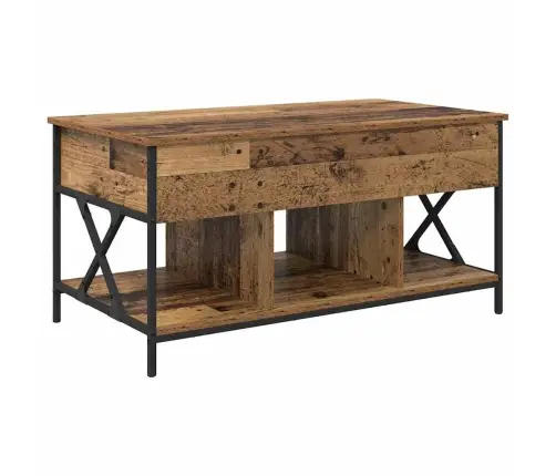 Kafijas Galdiņš Vecs Koks 100 X 55 X 50 Cm Inženierijas Koks Vidaxl