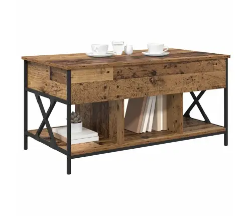 Kafijas Galdiņš Vecs Koks 100 X 55 X 50 Cm Inženierijas Koks Vidaxl