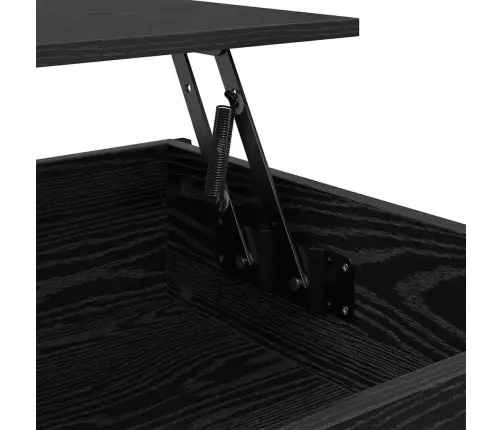 Kafijas Galdiņš Melns Ozols 100 X 55 X 50 Cm Inženierijas Koks Vidaxl