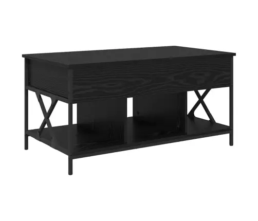 Kafijas Galdiņš Melns Ozols 100 X 55 X 50 Cm Inženierijas Koks Vidaxl