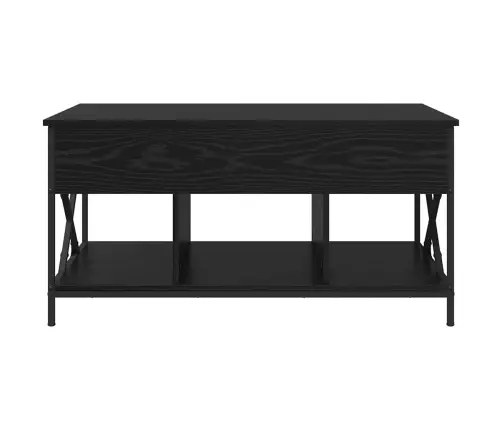 Kafijas Galdiņš Melns Ozols 100 X 55 X 50 Cm Inženierijas Koks Vidaxl