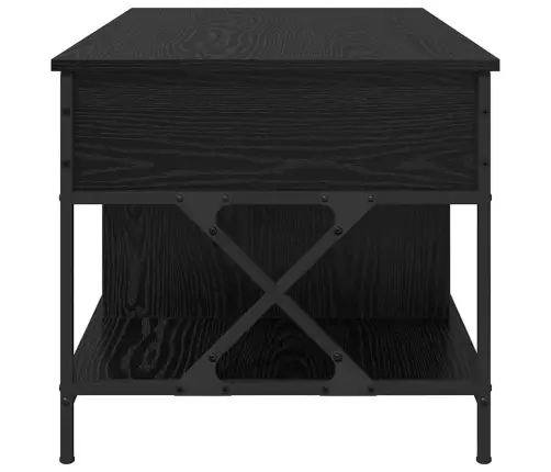 Kafijas Galdiņš Melns Ozols 100 X 55 X 50 Cm Inženierijas Koks Vidaxl