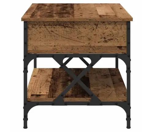 Kafijas Galdiņš Vecs Koks 70X50X50Cm Inženierijas Koks Vidaxl