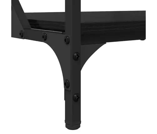 Kafijas Galdiņš Melns Ozolkoks 70X50X50Cm Inženierijas Koks Vidaxl