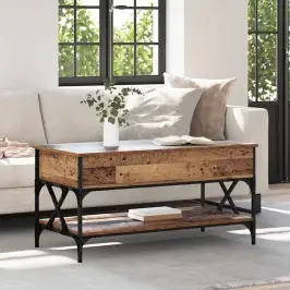 Kohvilaud Vana Puit 100 X 50 X 50 Cm Tehispuit