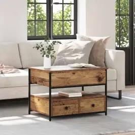 Kafijas Galdiņš Vecs Koks 70X50X50Cm Inženierija Koks Vidaxl