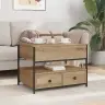 Kafijas Galdiņš Amatnieku Ozola 70X50X50Cm Inženierija Koks Vidaxl Kafijas Galdiņš Amatnieku Ozola 70X50X50Cm Inženierija Koks Vidaxl