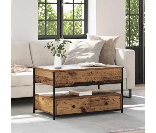 Kafijas Galdiņš Vecs Koks 85 X 50 X 50 Cm Inženierijas Koks Vidaxl