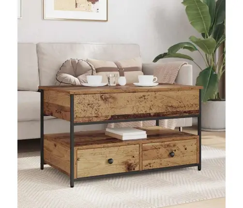 Kafijas Galdiņš Vecs Koks 85 X 50 X 50 Cm Inženierijas Koks Vidaxl