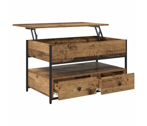 Kafijas Galdiņš Vecs Koks 85 X 50 X 50 Cm Inženierijas Koks Vidaxl