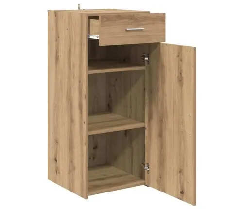 Puse Melns Ozols 42.5 X 40 X 93 Cm Inženierijas Koks Vidaxl