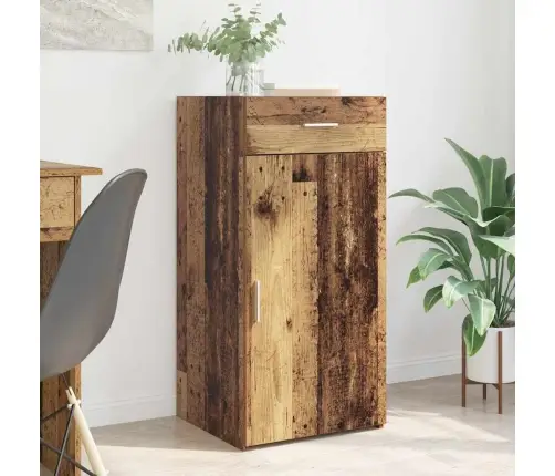 Puse Ar Atvilktni Vecs Koks 42.5 X 40 X 93 Cm Inženierijas Koks Vidaxl
