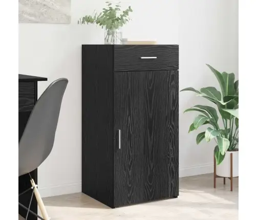 Puse Melns Ozols 42.5 X 40 X 93 Cm Inženierijas Koks Vidaxl Puse Melns Ozols 42.5 X 40 X 93 Cm Inženierijas Koks Vidaxl