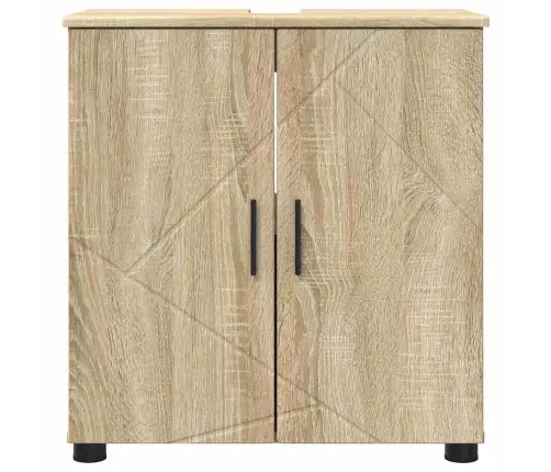 Vannas Istabas Skapītis Ar Durvīm Sonomas Ozola 61 X 35 X 64 Cm Vidaxl