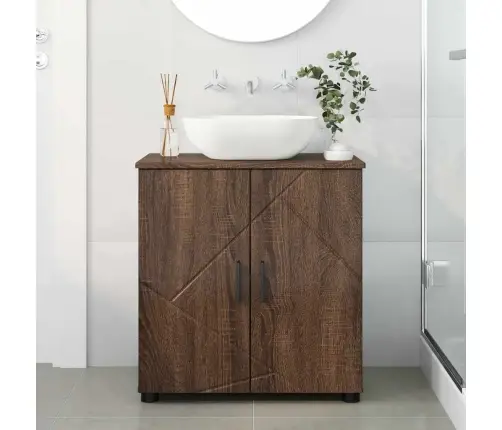 Vannas Istabas Skapītis Brūna Ozolkoka 61 X 35 X 64 Cm Vidaxl