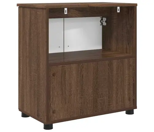 Vannas Istabas Skapītis Brūna Ozolkoka 61 X 35 X 64 Cm Vidaxl