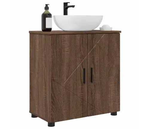 Vannas Istabas Skapītis Brūna Ozolkoka 61 X 35 X 64 Cm Vidaxl