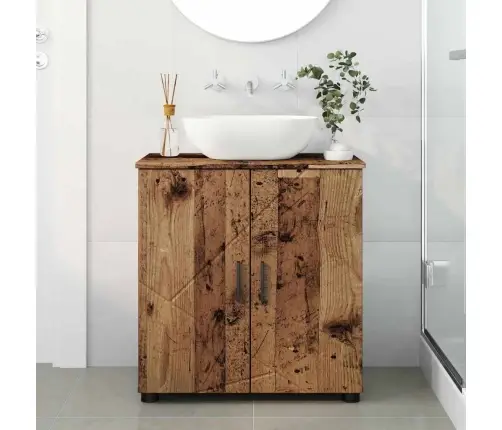 Vannitoa Kapp Vana Puit 61 X 35 X 64 Cm Tehispuit & Metall