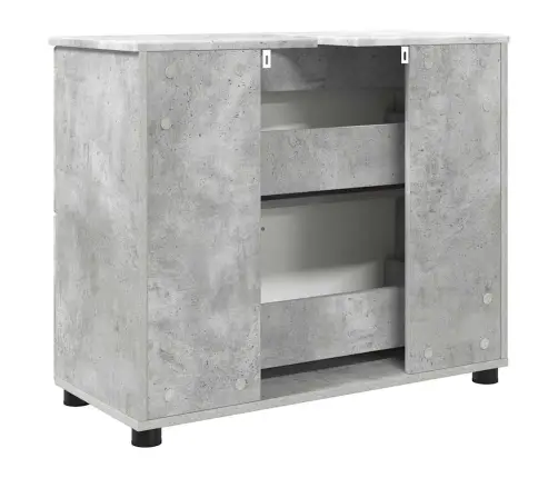 Vannas Istabas Skapītis Betona Pelēka 76.5 X 35 X 64 Cm Vidaxl