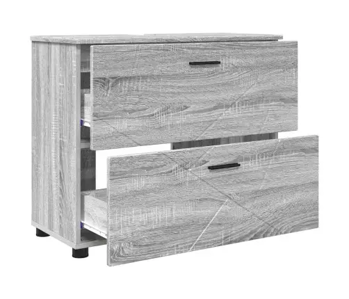 Vannitoa Kapp Hall Sonoma 76,5 X 35 X 64 Cm Tehispuit & Metall