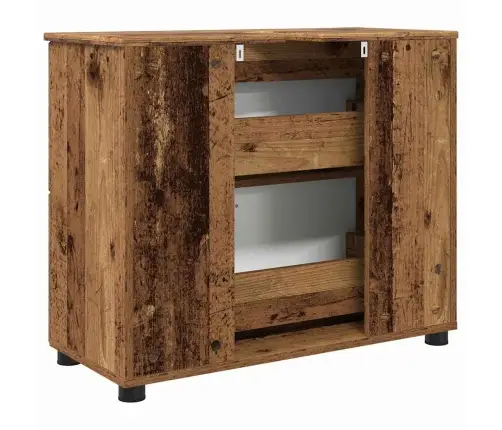 Vannitoa Kapp Vana Puit 76,5 X 35 X 64 Cm Tehispuit & Metall