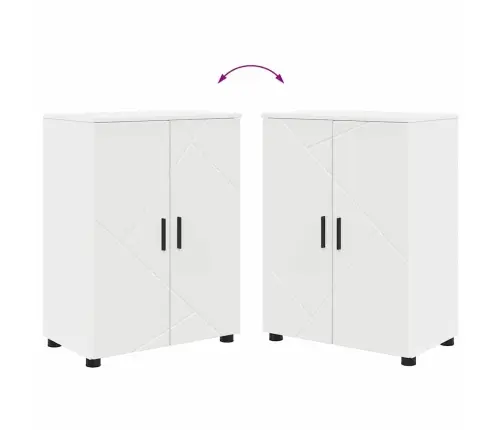 Vannas Istabas Skapītis Balts 60 X 35 X 80 Cm Inženierijas Koks Vidaxl