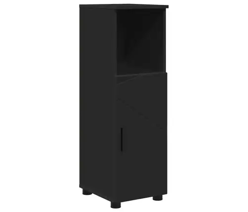 Vannas Istabas Skapītis Melna 30 X 35 X 95 Cm Inženierijas Koks Vidaxl