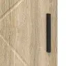 Vannitoa Kapp Riiuliga Sonoma Tamm 30 X 35 X 95 Cm Tehispuit
