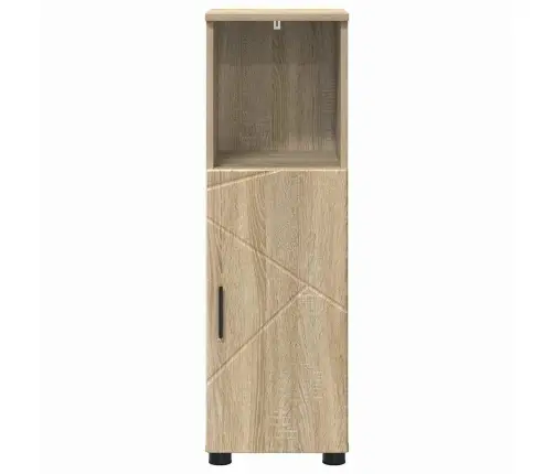 Vannitoa Kapp Riiuliga Sonoma Tamm 30 X 35 X 95 Cm Tehispuit