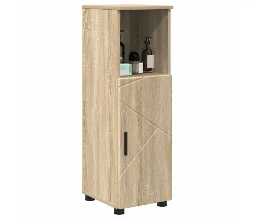 Vannitoa Kapp Riiuliga Sonoma Tamm 30 X 35 X 95 Cm Tehispuit