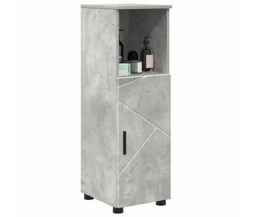 Vannas Istabas Skapītis Ar Durvīm Betona Pelēka 30 X 35 X 95 Cm Vidaxl