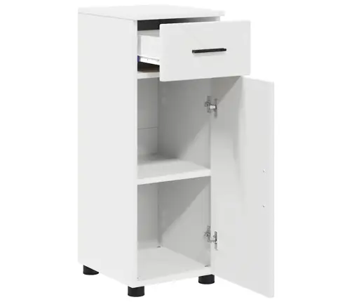 Vannitoa Kapp Sahtliga Valge 30 X 35 X 80 Cm Tehispuit & Metall