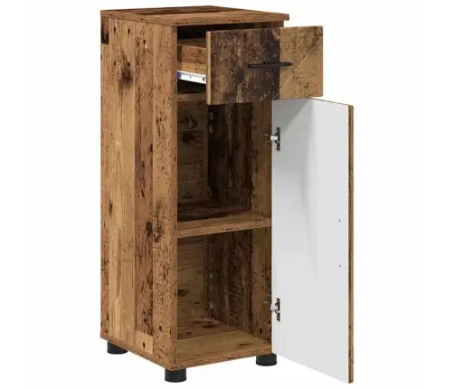 Vonios Spintelė Su Stalčių Senovinis Medis 30 X 35 X 80 Cm