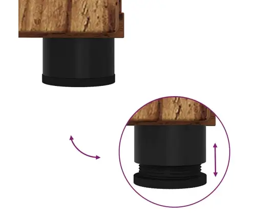 Vonios Spintelė Su Stalčių Senovinis Medis 30 X 35 X 80 Cm