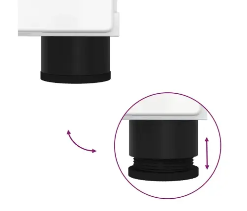 Vonios Spintelė Aukštai Blizganti Balta 30 X 35 X 192 Cm