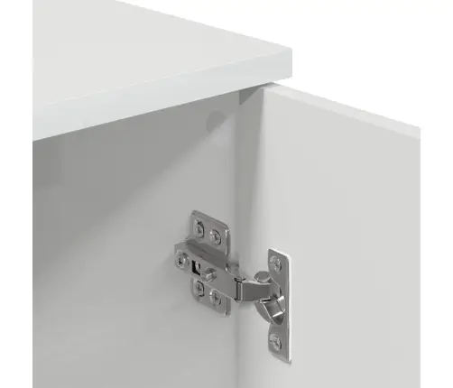 Vannas Istabas Skapītis Spīdīgi Balta 30 X 31.5 X 61 Cm Vidaxl