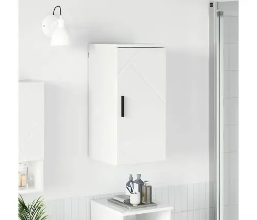 Vannas Istabas Skapītis Spīdīgi Balta 30 X 31.5 X 61 Cm Vidaxl