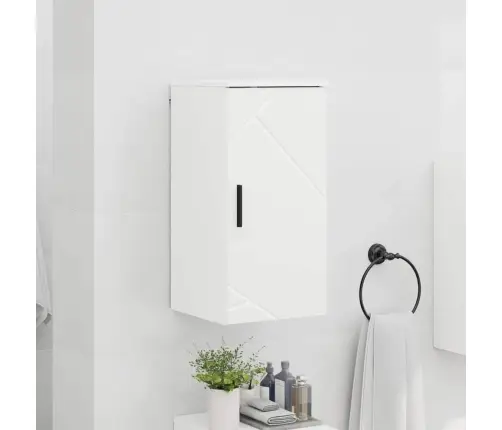 Vannas Istabas Skapītis Spīdīgi Balta 30 X 31.5 X 61 Cm Vidaxl