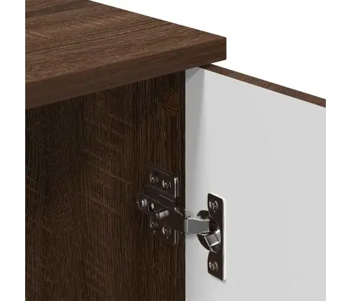 Vannas Istabas Skapītis Brūna Ozolkoka 30 X 31.5 X 61 Cm Vidaxl