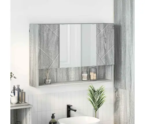 Peeglikapp Ladustamisega Hall Sonoma 80 X 17 X 55 Cm Tehispuit