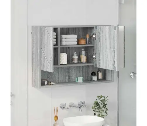 Peeglikapp Ladustamisega Hall Sonoma 80 X 17 X 55 Cm Tehispuit