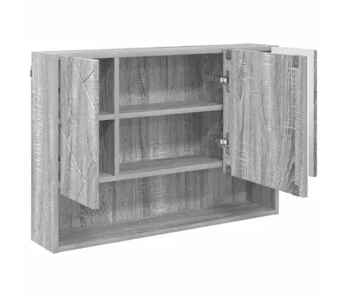 Peeglikapp Ladustamisega Hall Sonoma 80 X 17 X 55 Cm Tehispuit