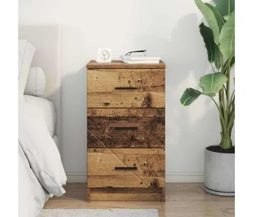 Nakts Skapītis Vecs Koks 38 X 38 X 66 Cm Inženierijas Koks Vidaxl