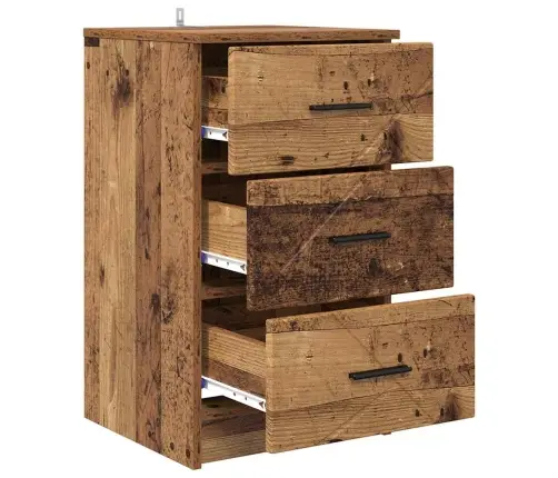 Nakts Skapītis Vecs Koks 38 X 38 X 66 Cm Inženierijas Koks Vidaxl